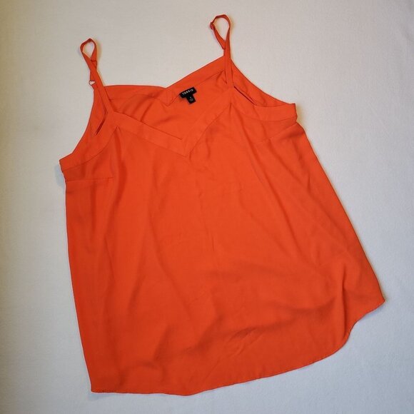 Torrid Tangerine Tango Georgette Tunic CamiTank Size 1 - Picture 5 of 9